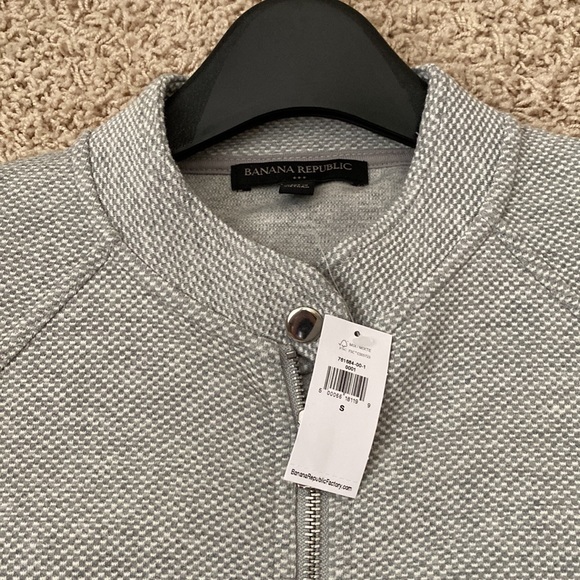 BNWT Banana Republic Grey Knit Moro Jacket Small - Picture 4 of 6